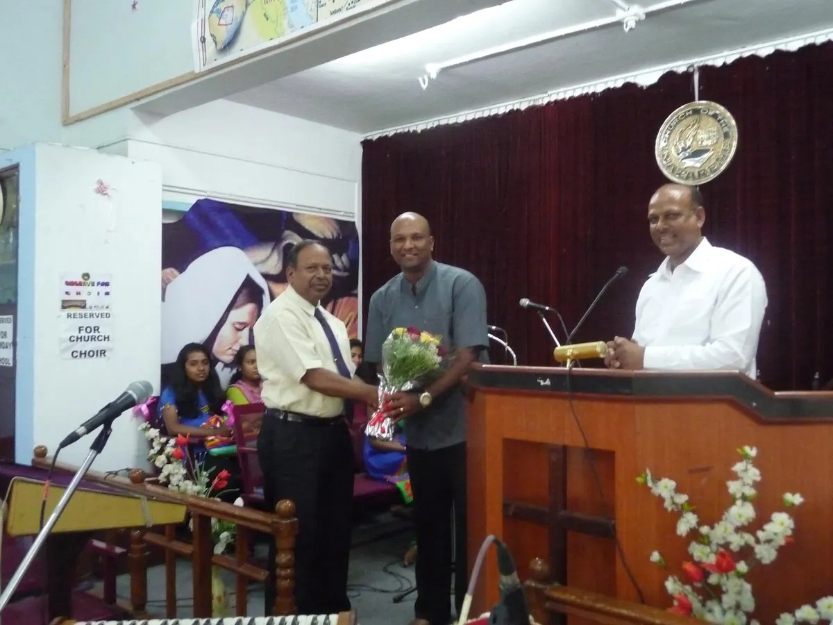 Leadership seminar with village pastors in rural India